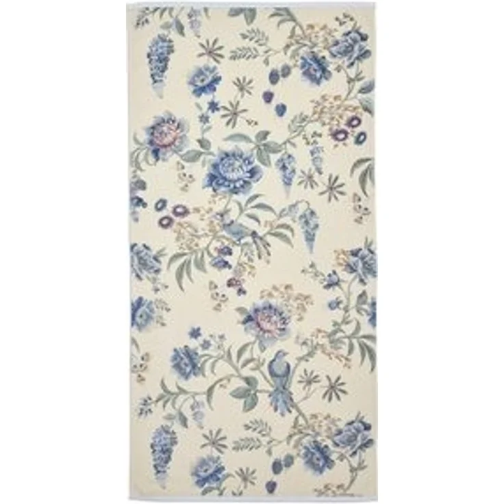 PIP Studio Duschtuch Badetuch Secret Garden White Blue 70x140 cm Blumenranke Blüten – Bild 4