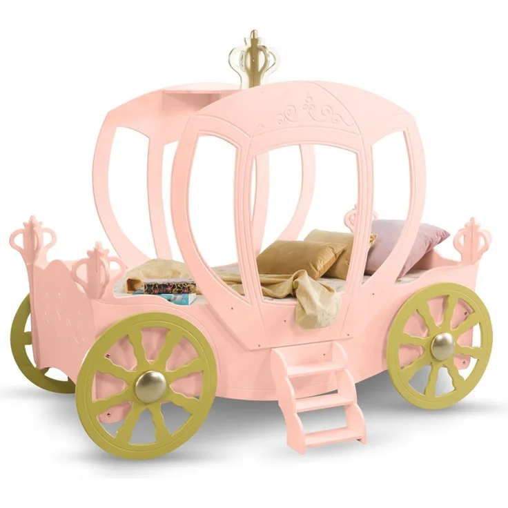 Kinderbett Prinzessin Kutsche in Rosa