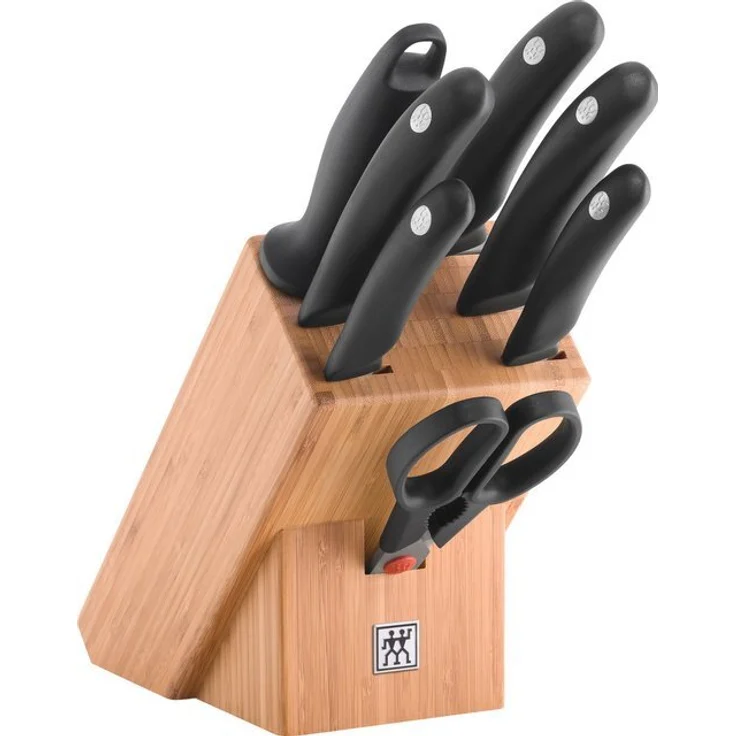 Zwilling style 8 EL Edelstahl-Küchenmesser im Block mit Spitzer und Schere – Bild 4