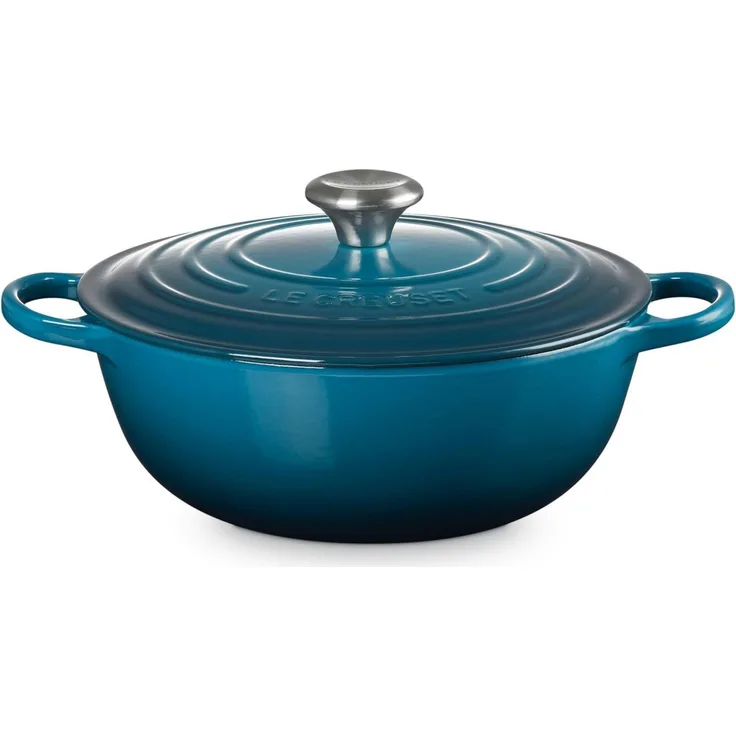 Le Creuset Gusseisen Signature La Marmite 26 cm Deep Teal
