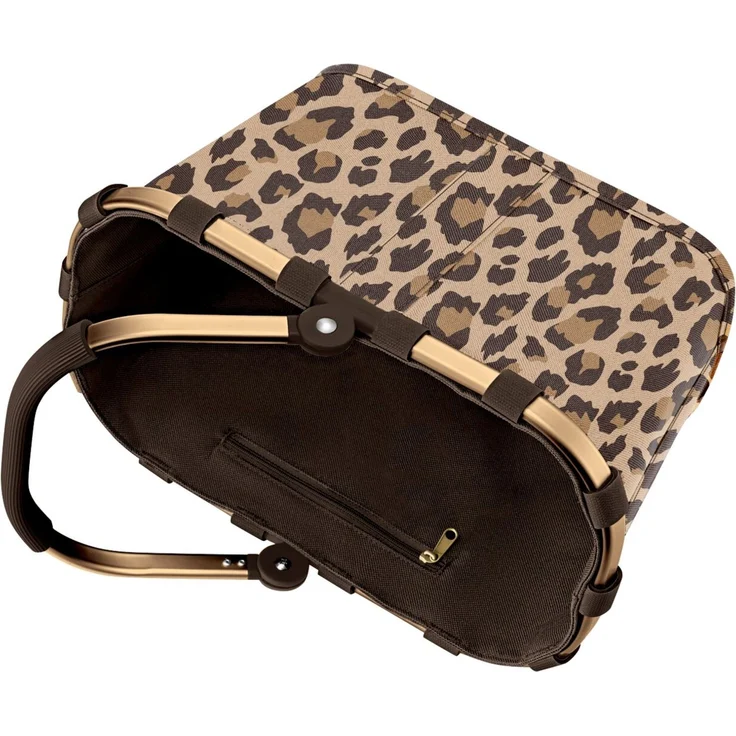 Reisenthel Einkaufskorb 'Carrybag XS Frame Leo Macchiato', Polyester leopard, 33.5 x 21 x 19.5 cm, wasserabweisend – Bild 3