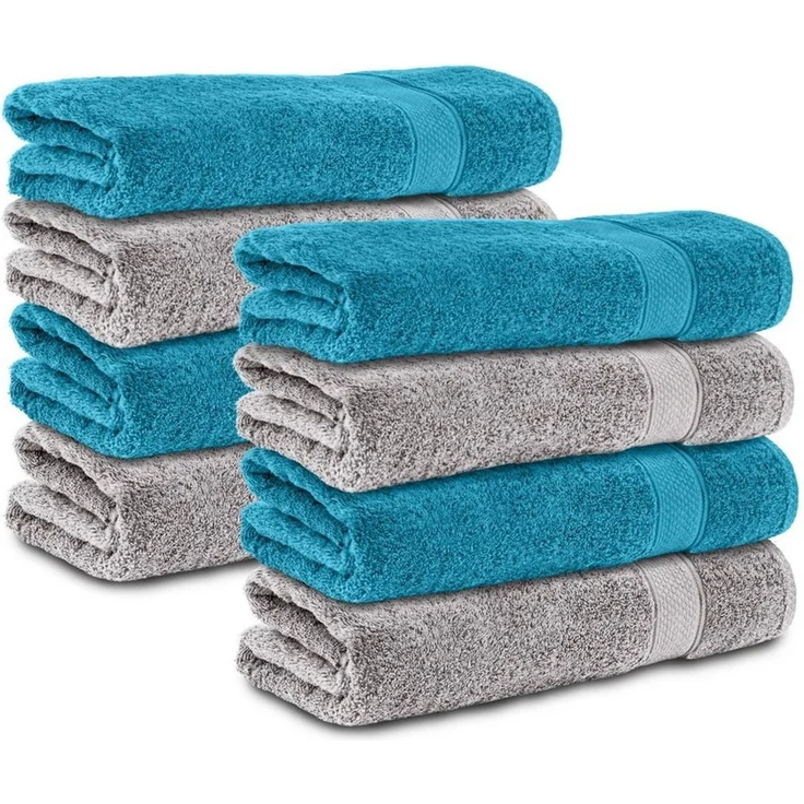 Komfortec Handtuch Set 50x100 cm aus 100 % Baumwolle, Frottee (Packung, 8-St), Handtücher Set, Weich, Towel – Bild 1