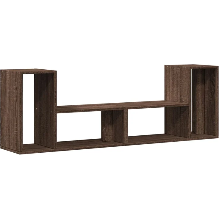 2 pcs TV-Schrank, Lowboard Braun Eichen-Optik 75 x 30 x 50 cm Holzwerkstoff – Bild 2