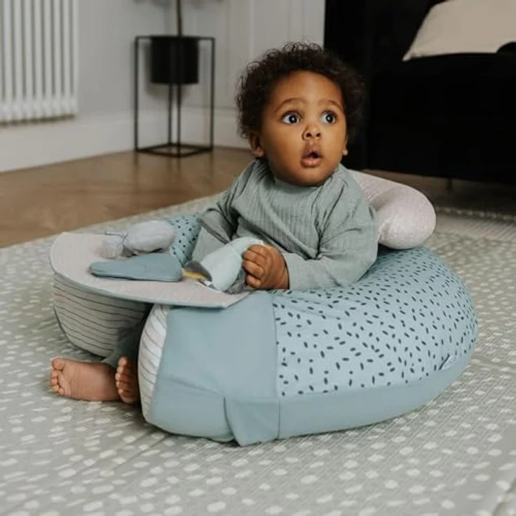Nuby Kinderhocker Pinguin, mit praktischem Tablett und Spielzeug – Bild 3