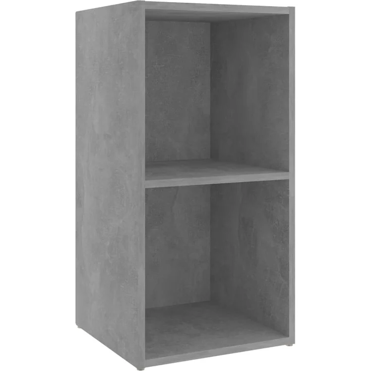 4 pcs TV-Schrank, Fernsehschrank Betongrau 72x35x36,5 cm Holzwerkstoff – Bild 6