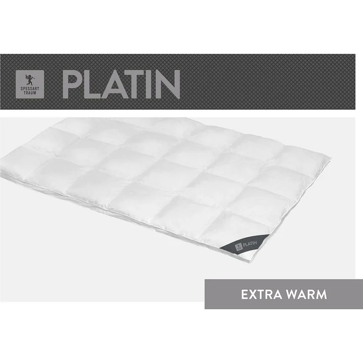 Spessarttraum Daunendecke Platin extra warm, Füllung: 100% Daunen|200x220 cm – Bild 2