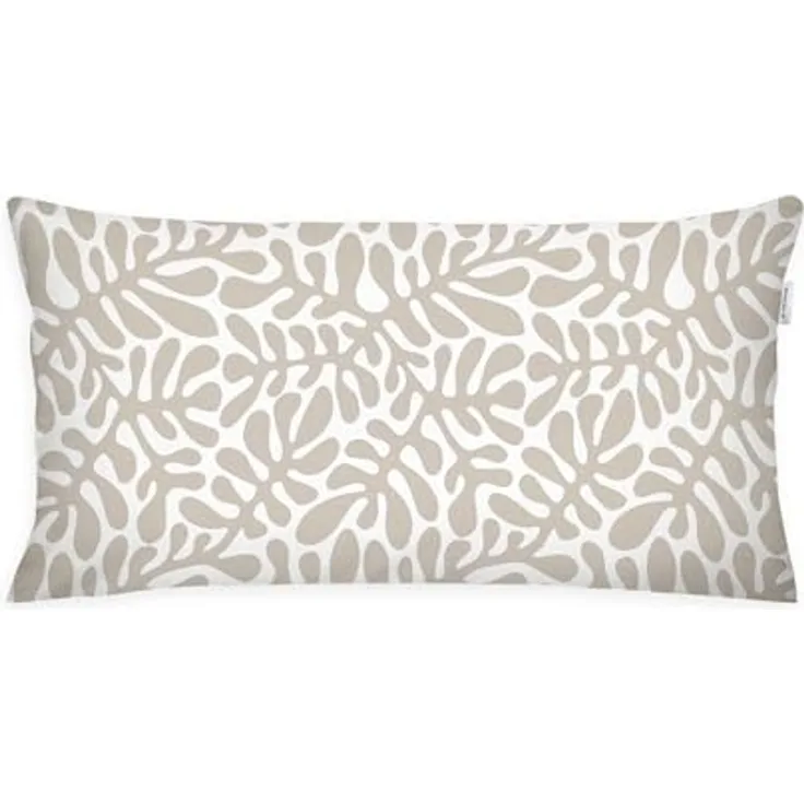 TOM TAILOR HOME Kissenhülle new bedroom, ORGANIC LEAVES, 40x40cm oder 40x80cm, (1 Stück), mit farbigem Markenreißverschluss