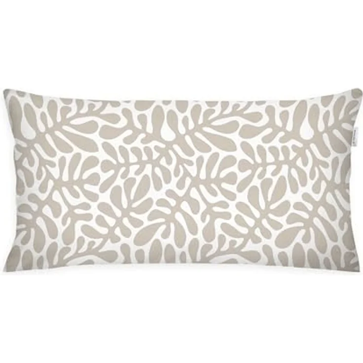 TOM TAILOR HOME Kissenhülle new bedroom, ORGANIC LEAVES, 40x40cm oder 40x80cm, (1 Stück), mit farbigem Markenreißverschluss – Bild 1