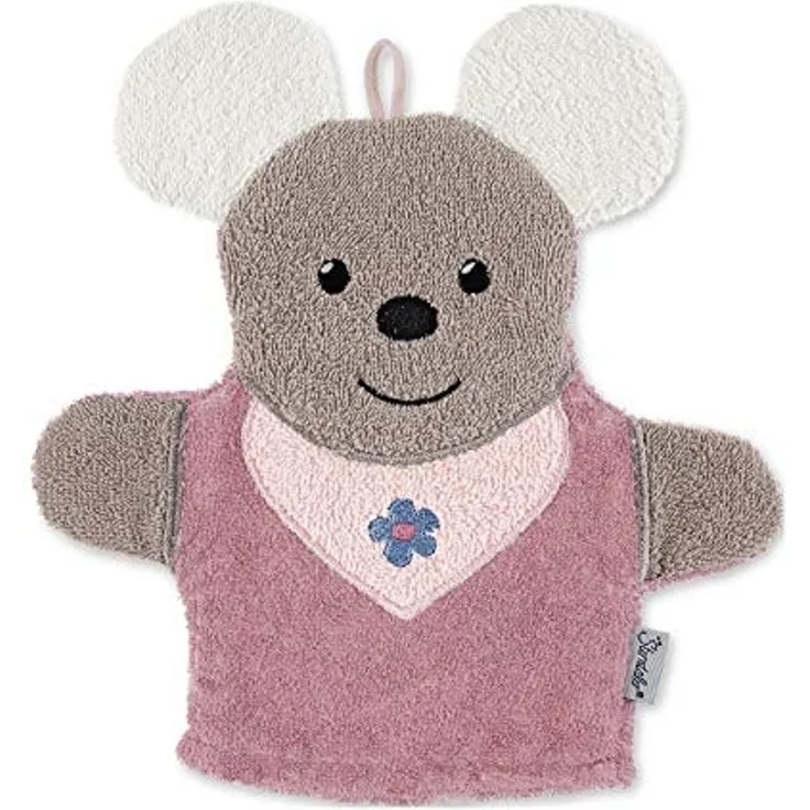 Sterntaler Spiel-Waschhandschuh Maus Mabel, Größe: 25x24 cm, Rosa