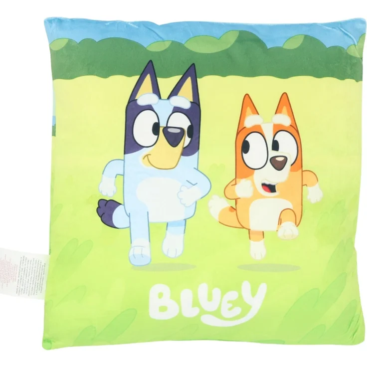 Bluey Kissen – Weiches Dekokissen 1-Stück 38x38 cm mit Serienmotiv – Bild 3