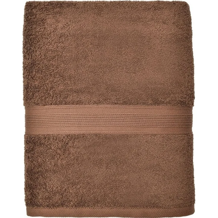 leevitex® Saunatuch, 80x200 cm, 100% Baumwolle, saugstark und fusselfrei, Frottee (1-St), OEKO-TEX® STANDARD 100 zertifiziert, gestreifte Bordüre – Bild 2