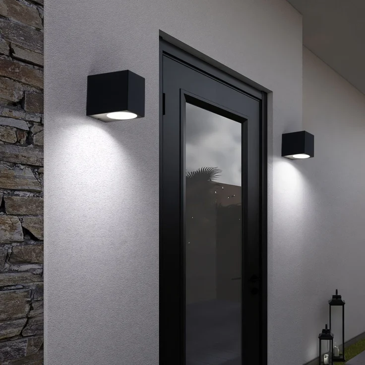 2er Set RGB LED Down Leuchten für Außenwände VT-7651 – Bild 7