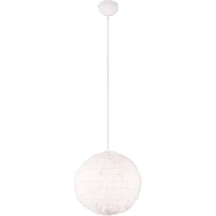 lightling Pendelleuchte Frieda, ohne Leuchtmittel, Schirm aus Plüsch, Höhe anpassbar, E27 – Bild 5