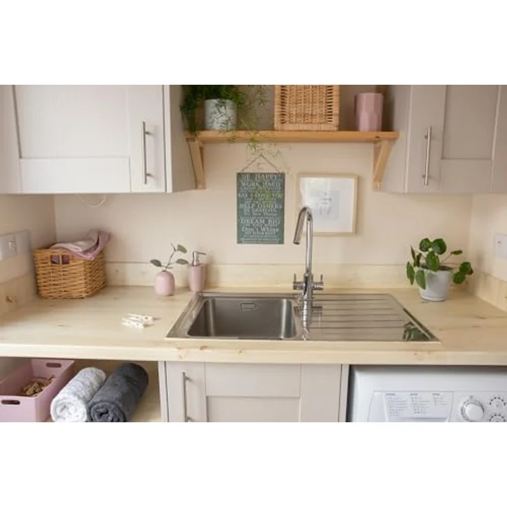 d-c-fix Möbel-Klebefolie Scandinavian Oak, 45 cm x 2 m - abwaschbare und selbstklebende Deko-Folie für Küche, Schrank, Tisch & Fensterbank - modern & nachhaltig – Bild 2