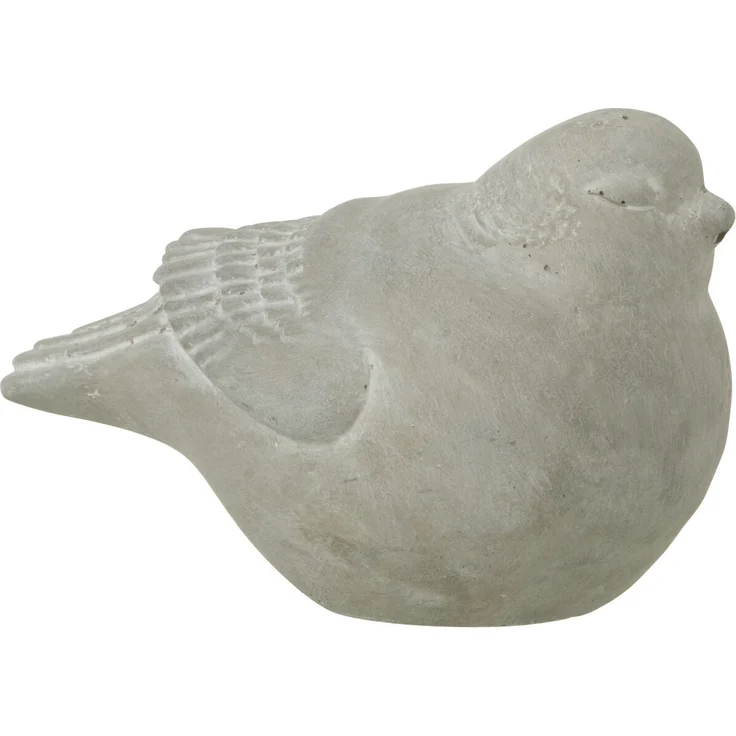 J-LINE / Vogel Figuren Zement Grau Medium / L14,00xB8,00xH9,50cm