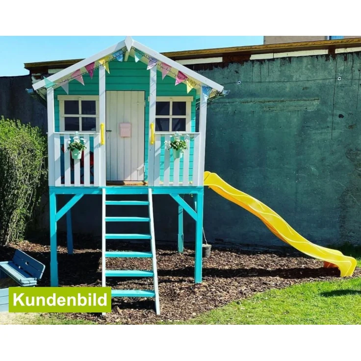 Stelzenhaus Tom / Toby mit Rutsche gelb