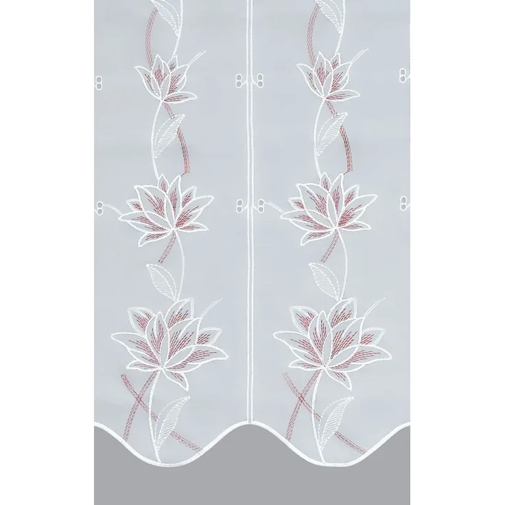 Panneaux Kelchblüten Plauener Spitze - (BxH) 80x95 cm in orange – Bild 3