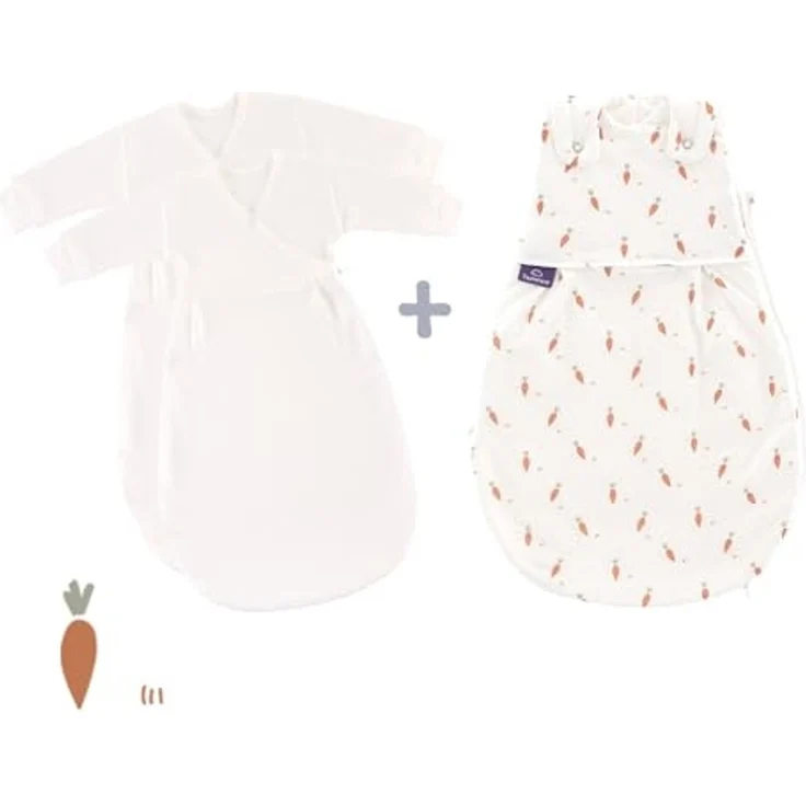 Träumeland Babyschlafsack LIEBMICH 3tlg. Set Carota Größe 62/68 – Bild 3