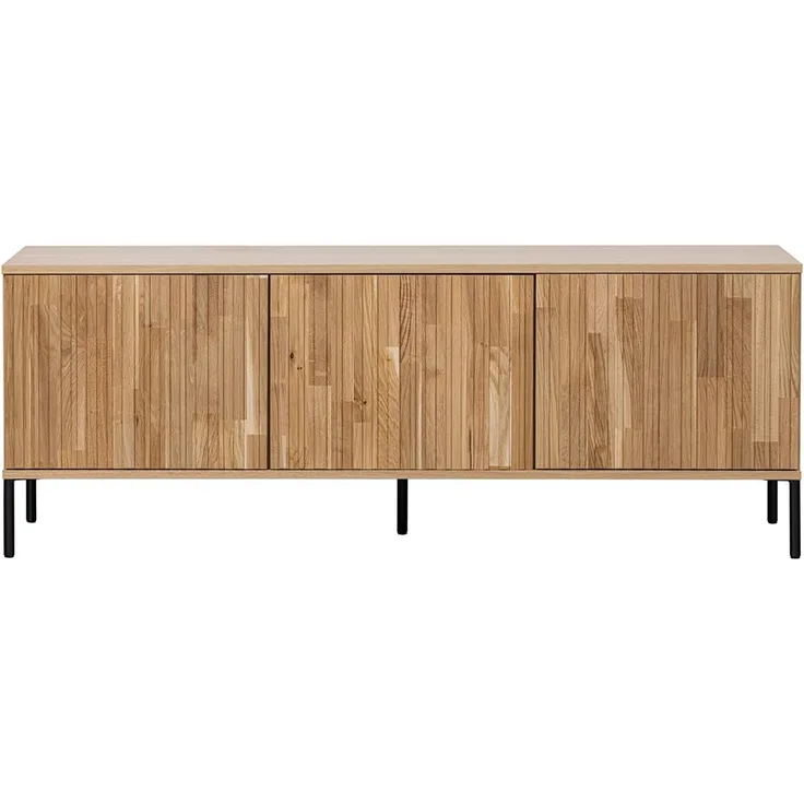 TV Board Gravure aus Eichenholz 150 cm, Natur