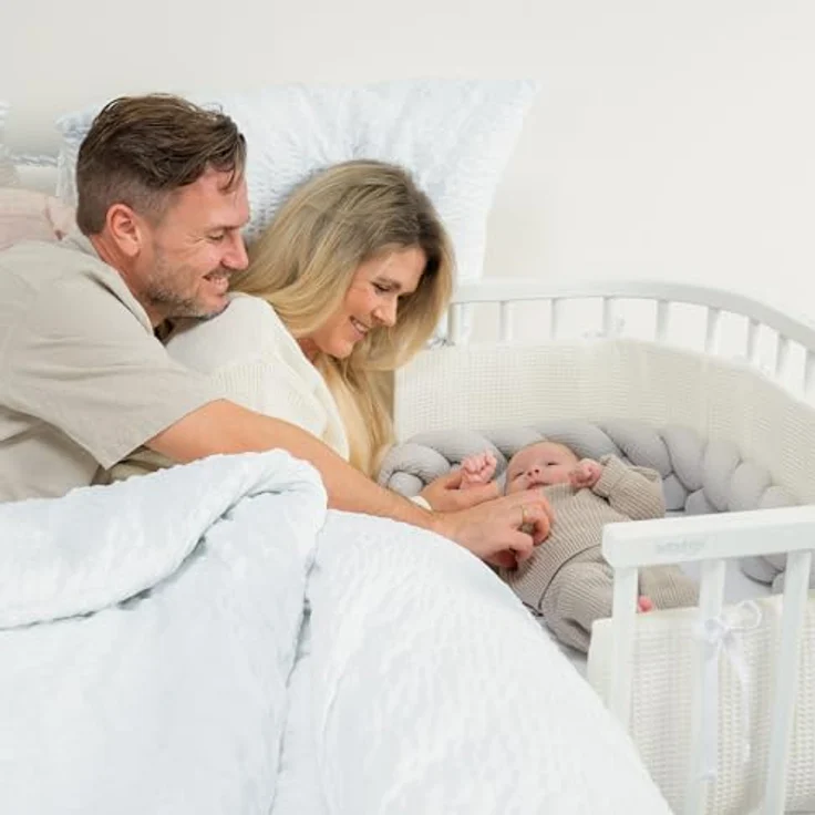 babybay Nestchen Mesh-Waffelpiqué passend für Modell Original, sand – Bild 9