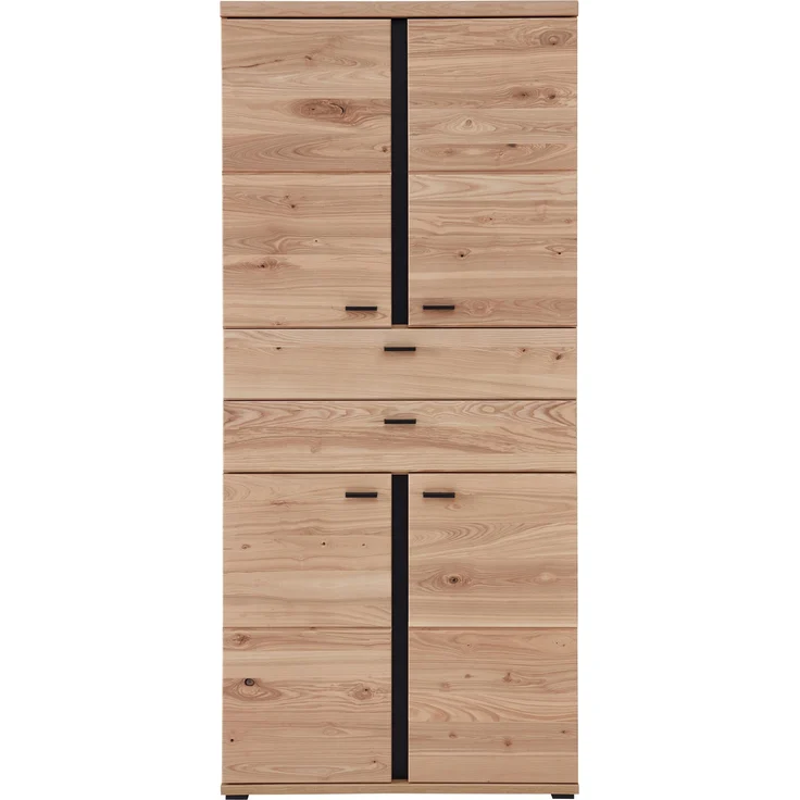 Büroschrank Sonos, Echtholz, Holzwerkstoff, Metall, Holzfarben, 90 x 203 x 38 cm – Bild 3