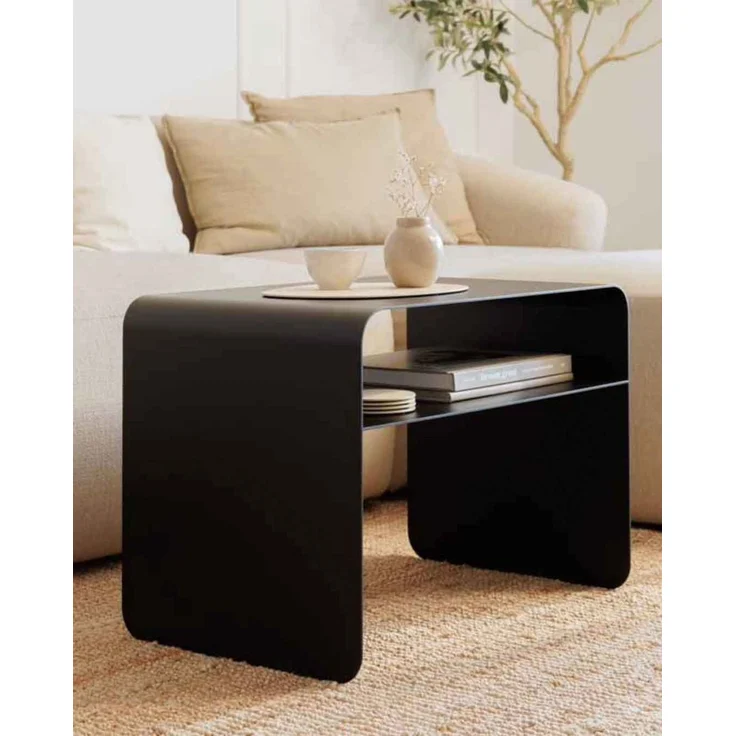 Beistelltisch COSMO, Stahl 44 x 60 x 40 cm, C-Form, modern – Bild 3