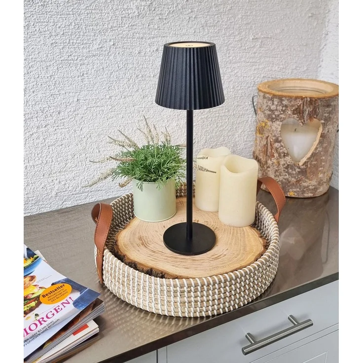 Coen Bakker Deco BV LED Außen-Tischleuchte Touch Tischlampe dimmbar mit Akku, In-/Outdoor, Touch-Funktion, LED fest verbaut, Kaltweiß, Warmweiß, Tageslichtweiß – Bild 2