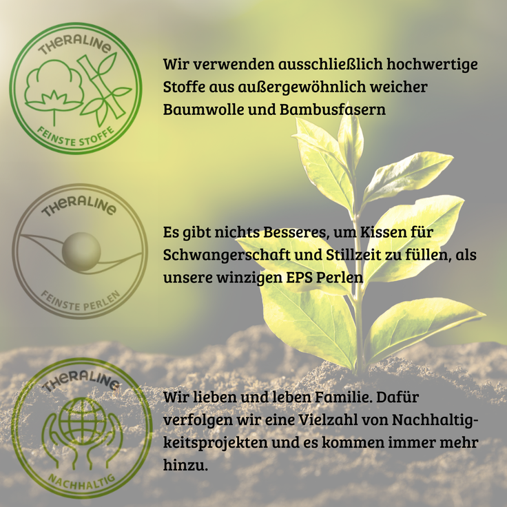Theraline Musselinmond Stillkissen 140 x 27 cm TOP – Bild 11