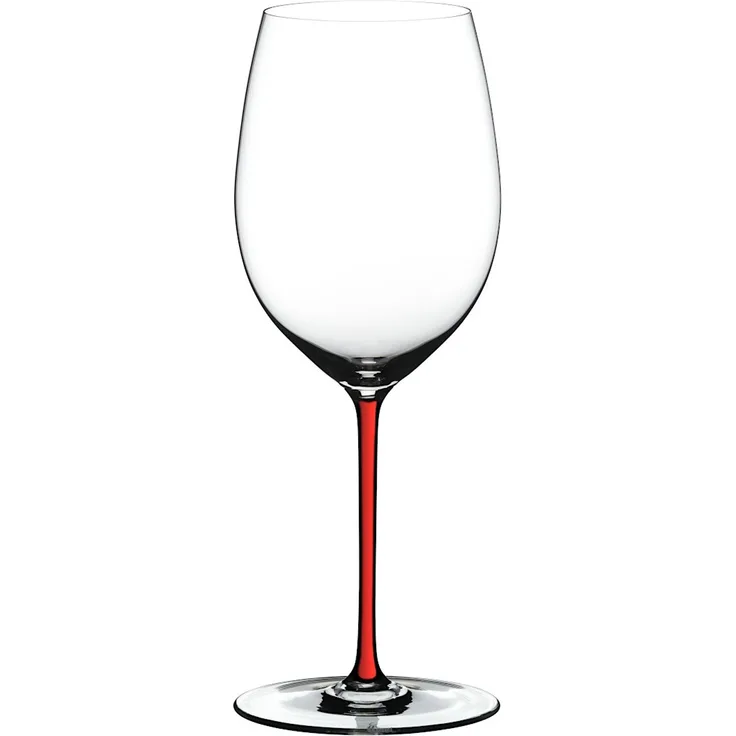 RIEDEL 4900/0R FATTO A MANO Cabernet / Merlot Weinglas - Stiel ROT
