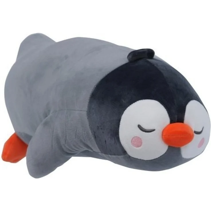 UNUS HOME Seitenschläferkissen Pinguin Kissen, 1-tlg, 50 cm Grau, Lagerungskissen Stillkissen Kissen für Kinder Dekoration extrem weich – Bild 4