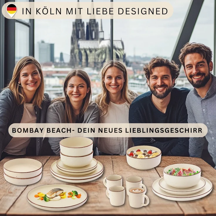 SÄNGER Steingut Schalen Bombay Beach 4 teilig – Bild 5