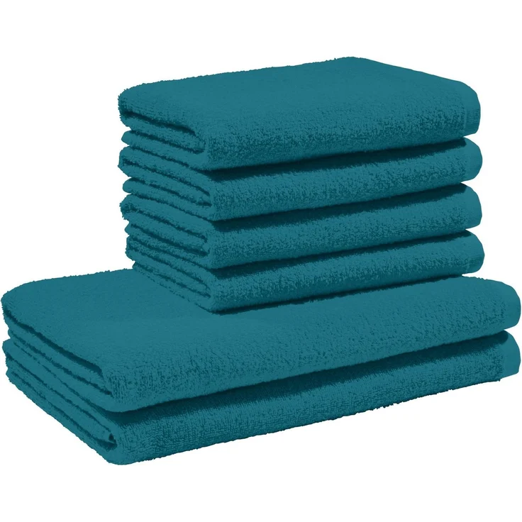 REDBEST Handtücher Frottier-Set "Oceanside" 6-teilig, Leichtfrottier, Leichtfrottier Uni – Bild 5