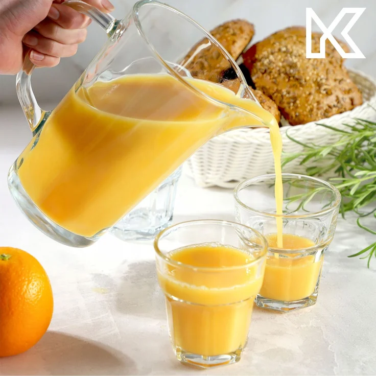 KADAX 6x Gläser 230ml für Getränke, Saft, Getränkeglas-Set, dickes Glas – Bild 2