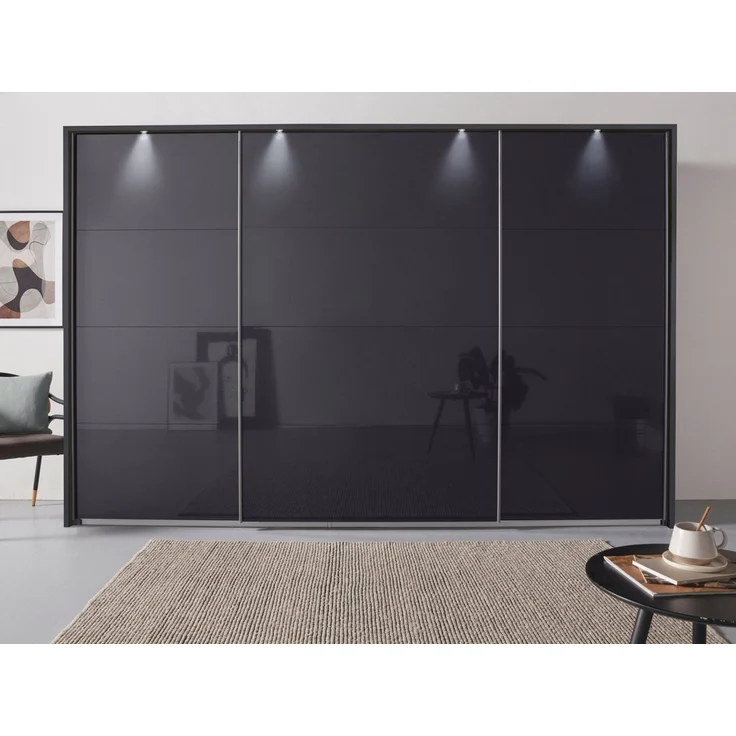 rauch Schwebetürenschrank Kleiderschrank Schrank Garderobe OTELI inkl. 3 Innenschubladen (Breiten 211/278/323/368 cm Höhen 214/233 cm) inkl. Passepartout optional mit Beleuchtung MADE IN GERMANY – Bild 1