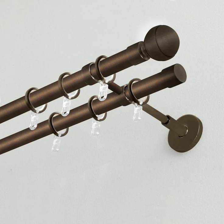 GARDINIA Gardinenstange Chicago, Ø 20 mm, Fixmaß, Metall, Serie Einzelprogramm Chicago Ø 20 mm – Bild 3