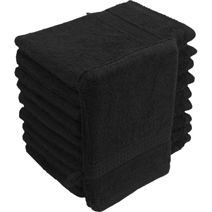 Hometex Premium Textiles Waschhandschuh in Premium Qualität 500 g/m², Feinster Frottier-Stoff 100% Baumwolle, (10er Set), weich, saugfähig, extra schwer & flauschig - TEST BILD TOP MARKE 2025 – Bild 3
