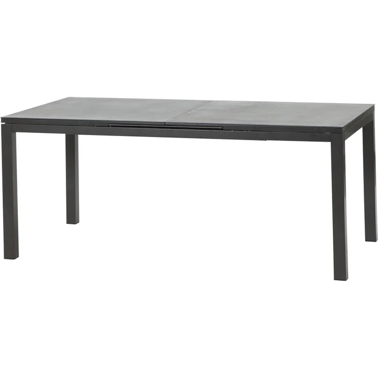 Miros Ausziehtisch 180/240x90x76 cm Gestell Aluminium anthrazit, Tischplatte Spraystone anthrazit
