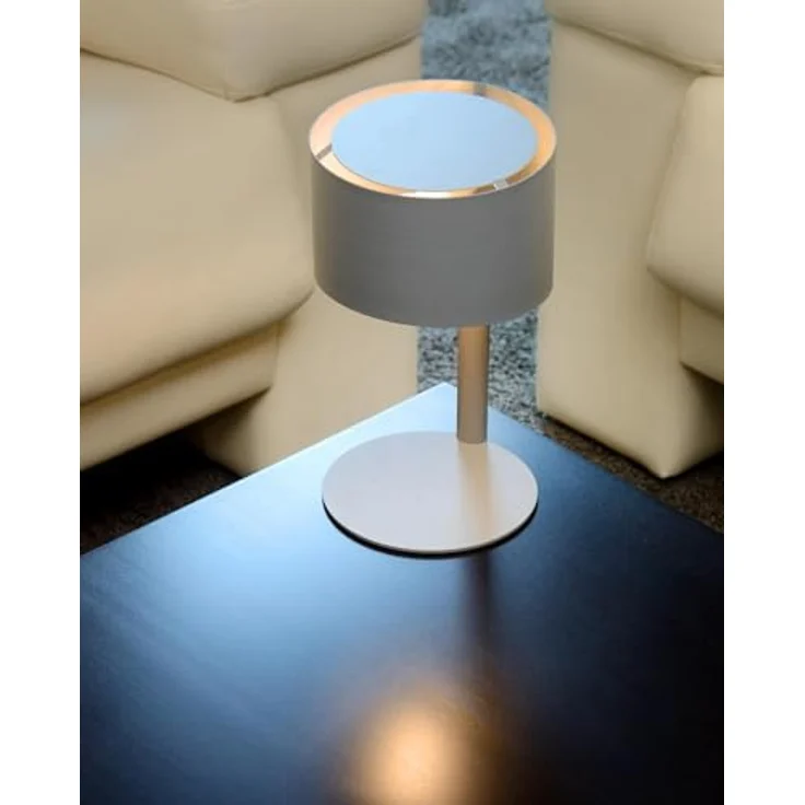 Lucide 45504/01/36 Knulle, Tischlampe in modernem Design, 28 cm hoch, asymmetrischer Sockel – Bild 3