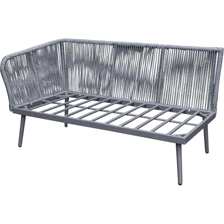 SUNERA Lounge, 3-tlg. inkl. Kissen + Couchtisch, Stahlgestell dunkelgrau – Bild 6