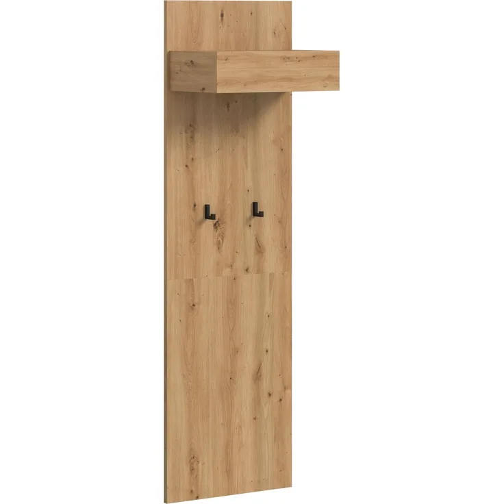 Garderobenpaneel >Drive< in artisan oak - 160x50x6cm (BxHxT)