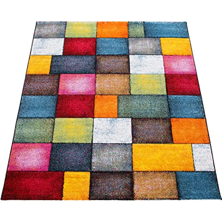 merinos Teppich Belis 22605, rechteckig, Höhe: 18 mm, Wohnzimmer, moderner farbenfroher Kurzflorteppich – Bild 6