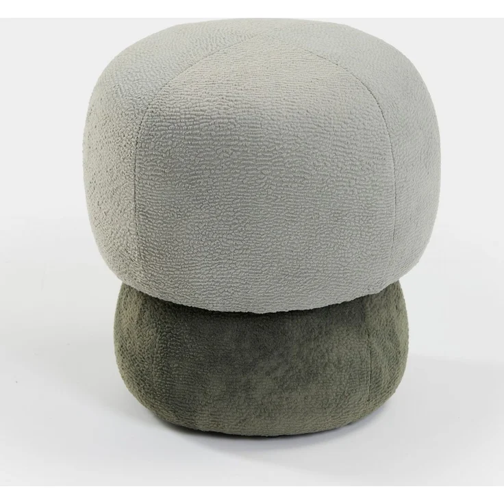 Skye Decor 'Coco - Grey, Mint' Pouf, Grau / Mint, 33 x 43 x 33 cm – Bild 3