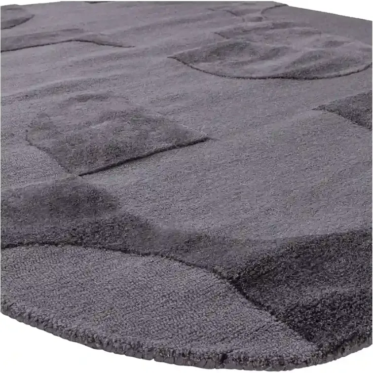 Teppich Livo - Viskose / Wolle Grau, 170x240 cm – Bild 2