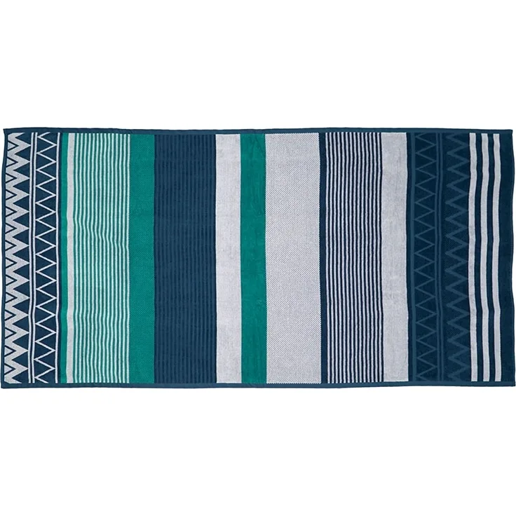 Sympathica Family Strandtuch Liegetuch List Cuba Streifen blau 90x180 10122