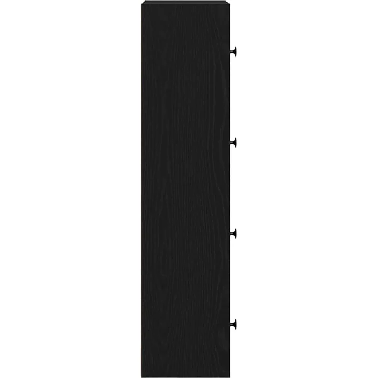 vidaXL Bücherregal Schwarz Eichen-Optik 40x24x102 cm Holzwerkstoff 860374 – Bild 6