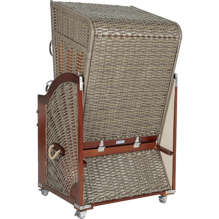 intergrill Strandkorb Ava Deluxe Strandkorb Einsitzer, BxTxH: 97x80x170 cm, Gartenmöbel – Bild 7