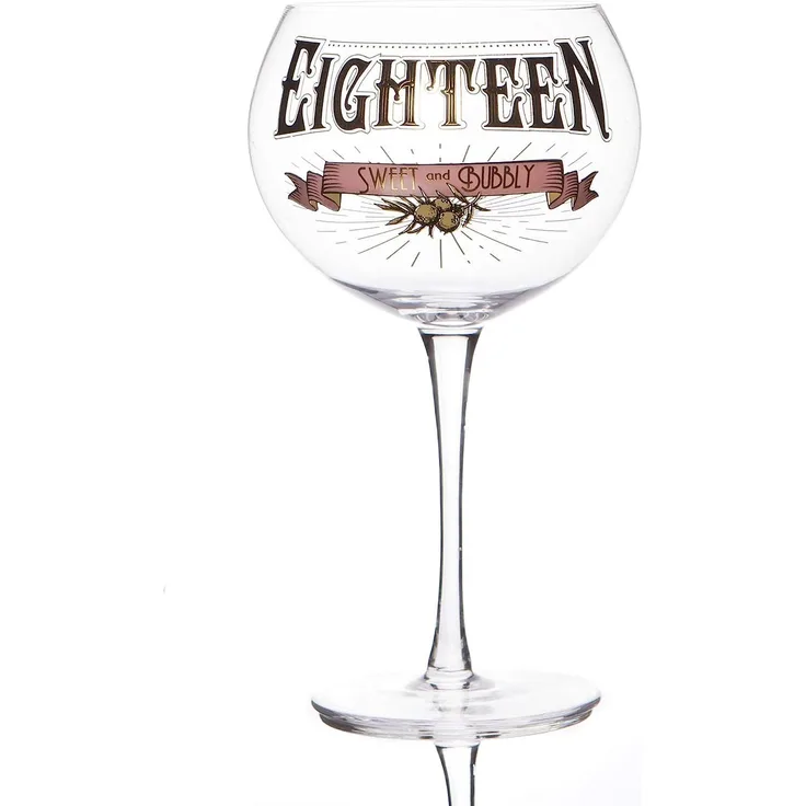 Boxer Gifts GWG318 Gin Verbotsglas zum 18. Geburtstag