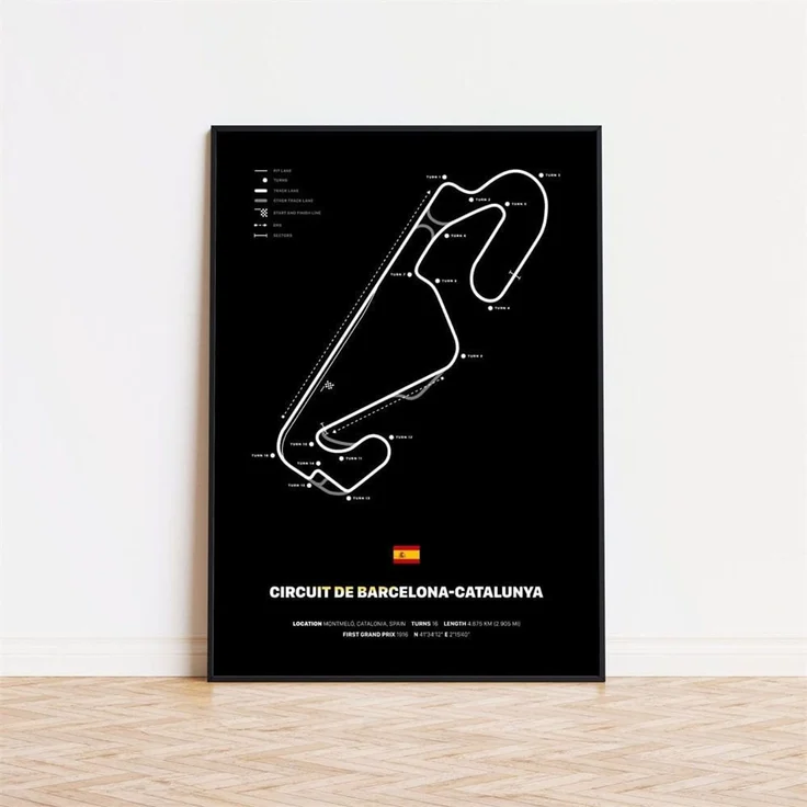 Poster Formel 1 Rennstrecken · Deko Print ohne Rahmen - F / 21x30 cm – Bild 2