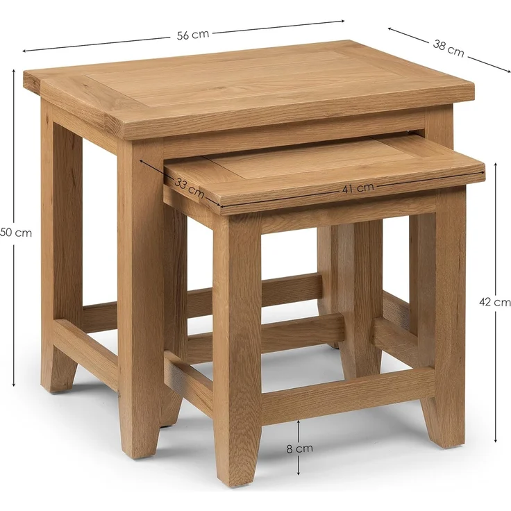 Julian Bowen Astoria Satztische, Eiche – Bild 3