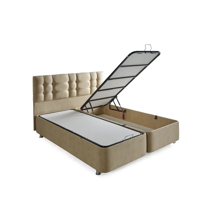 Schlafzimmer-Set "Alina" – Bett mit Bettkasten und Matratze, Nachttisch-Braun – Bild 5